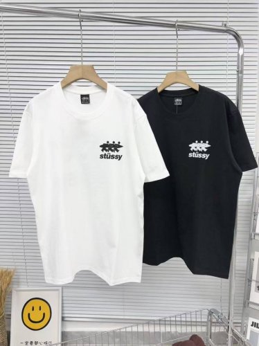 Stussy斯图西冲浪人印花短袖T恤 026 -标准版型 -男女同款 -纯棉260G双纱纯棉面料 透气性 舒适性 功能性全部都做到了极致！ -前后的印花图案都是