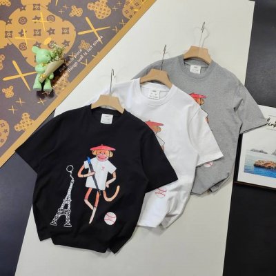 尺码S-Xl爆款推荐 2025Ss新品夏装Ami 艾米 X Novo联名限定爱心小猴子图案短袖T恤 这个款式我们已经做了第三年 最开始中国大陆还没专柜 就已经在