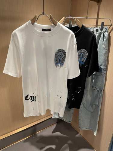 chrome Hear*S 克*心 2025春夏新品男女同款破洞限量版克*心短袖T恤，墙裂推荐！时尚傲娇的Chrome Hear*S，被全世界宠幸着。2025S