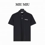 miumiu 缪缪Mm 经典小标刺绣短袖polo衫 原版品质 欢迎对比 正品8400购入开发 领口定制提花扁机罗纹 面料酵洗 进口机绣刺绣 定制辅料 合身版型