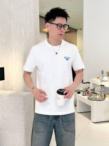 上新Prada 新疆长绒棉 上身舒适亲肤 纯棉质感 经典百搭 码数S-Xxl