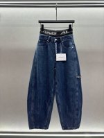 2680 Spring And Summer ！大王织带腰弯刀裤， 个性拼接织带字母腰，定制后腰皮牌。 定制Yb五金辅料面料，质感在线！ 面料更细腻、柔软、上身
