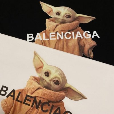 巴黎世家Balengiaga外星人印花情侣百搭纯棉短袖 高版本高版本 全网独家首发 百搭款细节处理完美 260克大牌纯棉面料 数码直喷印花工艺 十分精致 原版面