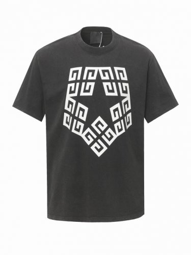 Givenchy 纪梵希 22Ss 水洗星字母短袖T恤 前幅大面积印花采用大康丽数码印花机直喷 成本极高 经过多次的调试打版图案色差还原度与原版接近百分之99
