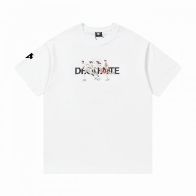 2018# 高版本 迪桑特 Descente 25Ss 新款印花短袖 采用280G专用双纱厚重面料 采用进口康丽机直喷白癦印花工艺 宽松版型 男女同款 码数：1