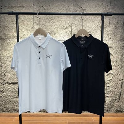 arc'teryx 始祖鸟 小鸟Logo冰丝速干无痕商务Polo 冰感速干短袖T恤 -颠覆性面料采用瑞士冰感纤维科技+3D立体编织工艺，独创弹力记忆因子实现 悬