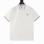 Moncler 蒙口 经典小标领口织带短袖polo衫 衣领为双系统提花定织扁机制成，有弹性，不变形，衣服全部原生布捆边，前胸双层面筒，无明线，无散口，袖口，前胸