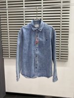 Saint Laurent Ysl圣罗兰独家专供新款原单男士休闲翻领牛仔外套 高端定制 高版本 时尚百搭爆款进口面料 手感超柔软细腻 穿着亲肤舒适 高端精品 代