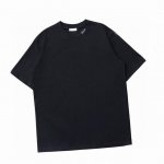 迪奥 Dior 夏季新款 领口后背字母刺绣圆领短袖T恤 高端品质采用定织定染高克重面料 洗水完高达280G纯棉面料 螺纹增加到2.7不变形 宽松Oversize