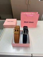 Miu Miu缪缪 牛皮腰带 D-29全套包装+手提袋