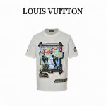 Louis Vuitton 路易威登 小号手印花短袖 面料采用32支双纱280克高克重纯棉面料，同缸定织定染原版同色螺纹，进口机器数码直喷印花工艺，颜色精湛，呈
