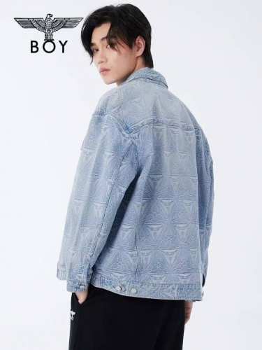 270 Boy London25春款男女同款立体提花牛仔外套 款号：B243N5000506 潮流主义 男女日常通勤穿搭必备单品，正确版本，欢迎对比 开模定制原