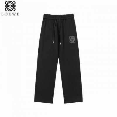801# Loewe 25Ss早春刺绣长裤 面料采用40支真丝光双面原版定制面料。最新进口织布机织出，高密度纹路，成衣版型非常立体。刺绣采用立体平面刺绣，高密度