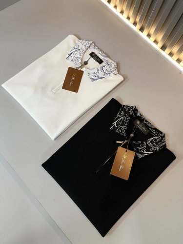 loro Piana诺悠翩雅 2025春夏男士最新的贸易订单伊力特针织翻领短袖T恤，全品相！！上身舒适透气，不僵硬，整体有着丰富的立体感，品质出口订单，定制专属