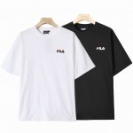 Fila 斐乐圆领经典款情侣短袖T恤！ 经典系列之作，运动休闲必选款式，上身超级舒服透气！ 高品质原版1:1复刻 细节做工拉满 面料采用32支细纱260克纯棉面