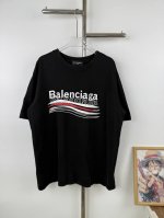 款号X36 Balenciaga 巴黎世家Logo印花短袖T恤 面料采用巴黎Zp定织定染全棉双纱克重260克布面干净布纹清晰，柔软舒适螺纹釆用定染无色差 水洗效