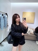 外套 半裙 Chane* 25Ss春夏新款 黑色经典粗花呢纽扣外套+开衩半裙丨独家Yb开发！高版出品！进口粗纺羊毛呢材质 质感高级 品相十足 圆领洋装外套版型