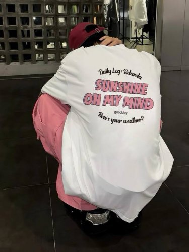 260G重磅纯棉 Adidas Originals 三叶草 阿迪达斯 Ad Sunshine On My Mind 撞色字母 短袖T恤 男女同款 半袖 情侣款