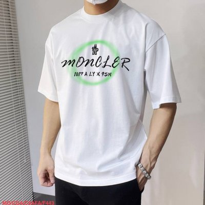 F443 MO蒙口 2025春夏新款首发专柜最新款短袖圆领T恤 高端订制 设计前卫时尚！品牌logo重工艺设计 高端定制230克面料.手感柔软.穿着舒适.专柜级