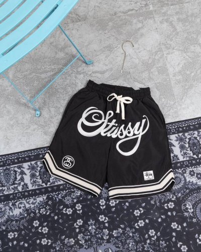 款M383 斯图西短裤 Stussy Fw 斯图西夏季巡游款裆前大字母Logo刺绣织带短裤 年夏季新品首发 独家推荐 全身黑白撞色处理 特色鲜明 超级百搭 精选