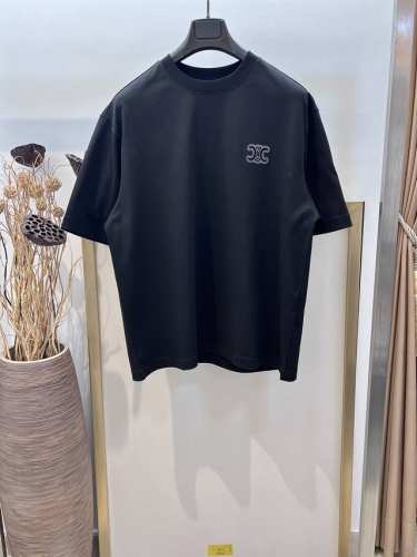 Size：S M L Xl 阔版黑白两色 男女同款 1973538250081 Celi*E 赛琳 2025Fw春夏系列 镂空刺绣立体破坏Logo字母 重磅纯棉
