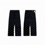 Louis Vuitton Lv 路易威登 25Ss 专柜同步蓝绿彩虹渐变满印刺绣 Logo 情侣水洗休闲牛仔裤-顶级原单版本 Color：水洗黑 Size：M