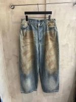 8619# Acne Studios 新款泥染脏脏牛仔长裤