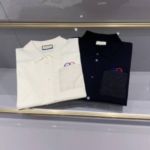 两色高端品质轻商务纯色轻薄翻领T恤