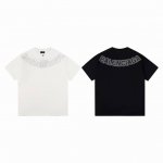 款M208 特价 特价不售后 Balenciaga 巴黎世家经典领口烫钻短袖T恤 采用特定重磅32S精棉平纹针织面料，2 重；搭配32S+ D拉架螺纹精纺棉材质