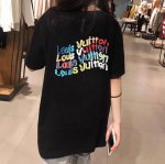 louis Vuitton Lv 路易威登小花短袖半袖T恤 采用230G双纱100%精梳纯棉面料 螺纹定织定染无色差！采用过肩拉条工艺，百洗不变形！ -采用高端