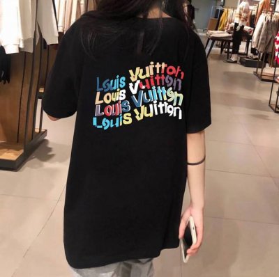 louis Vuitton Lv 路易威登小花短袖半袖T恤 采用230G双纱100%精梳纯棉面料 螺纹定织定染无色差！采用过肩拉条工艺，百洗不变形！ -采用高端