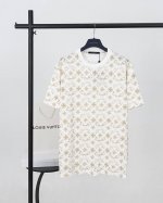顶级版本.官网品质 Louis Vuitton*路易威登 Lv 满印Logo印花短袖T恤 采用原板独家定制260克32支双莎纯棉面料 质感非常柔软舒服 %区别市
