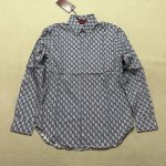 Gucci满印字母长袖衬衫