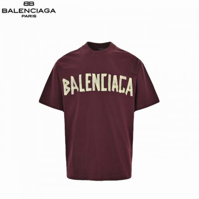 balenciaga 巴黎世家 做旧水洗胶带Logo短袖 采用32S 1*2精棉双纱平纹 260克 搭配32S 1*2精棉双纱1*1罗纹 320克 水洗黑环保定