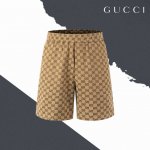 款号Sl47 Gucci古驰满印提花牛仔短裤 情侣同款 全套包装 三标齐全 区别市场通货 随意对比 面料采用竹节棉牛仔面料过水洗普洗工艺 宽松版型 最大可穿20