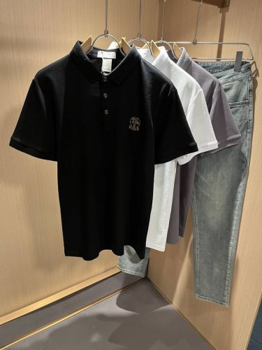 bc-Brunello Cucineli 2025春夏新款男士短袖Polo衫，众多明星都爱穿的时尚百搭单品！胸前Logo刺绣超级好看,喜欢经典简约的朋友,一定不
