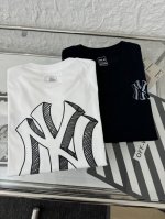 mlb 洋基队 Ny 后背立体素描Logo印花情侣短袖T恤 小红书热门爆款，明星网红同款穿搭，男女日常通勤穿搭必备单品！ 高品质260克高克重双纱面料，亲肤透气