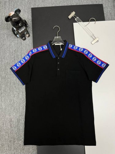 GuccⅠ 古驰 织带新款polo衫 原版面料 官方同款 采用210克丝光珠地棉，定制 同缸染面料 手感非常舒服爽滑 版型挺阔有型 衣领袖口罗纹采用进口纱线织造
