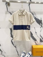 Burberry 巴宝莉 翻领polo衫 战马Logo条纹环绕拼接印花 官方同步 商务首选 时尚个性 百搭潮流 纯原品质 原版面料 吊牌 领标 水洗麦 三标齐全