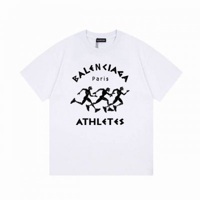 Balenciaga 巴黎世家跑步人像短袖， 品质升级，精致做工，手感柔软，充满了复古工艺还拥有厚实的手感，标志性的图标，独有的辨识度。高克重纯棉质感一流！男女