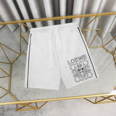 loewe 罗意威印花纯棉短裤卫裤 1:1对版面料300克毛圈高克重百分百纯棉 提前做过预缩水1 1双纱洗一辈子都不会变形的 男女同款 官网细节 Logo字母印