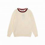 款号M17 Gucci 秋冬款 顶级品质 区别通货 重磅推出高密度针织毛衣 新款圆领撞色镂空提花字母 一比一还原 三标齐全 M L Xl Xxl