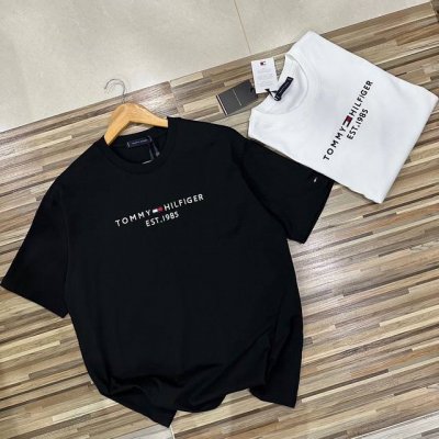 上新 顶配Tommy Hilfiger汤米男T恤夏新款短袖双纱高货半袖打底衫体恤男装万针刺绣胸口大Logo袖口刺绣小Logo短袖T恤！逼格满满！柜子版本好货！汤