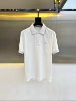h爱马仕 25S新品发售 男士翻领半拉链短袖T恤polo衫 进口驻地丝光棉短袖T恤 温儒柔软 细腻柔软 上身自然是舒适 凉爽 颜色十分清晰 不掉色 非常的凸显整