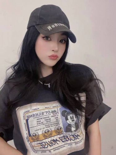 purey Mickey米奇飞行执照卡通做旧印花重磅水洗高街纯棉短袖 情侣款 顶级复刻，260G重磅水洗棉，高端白墨直喷印花工艺，潮咖男女上身帅爆了！优选32支