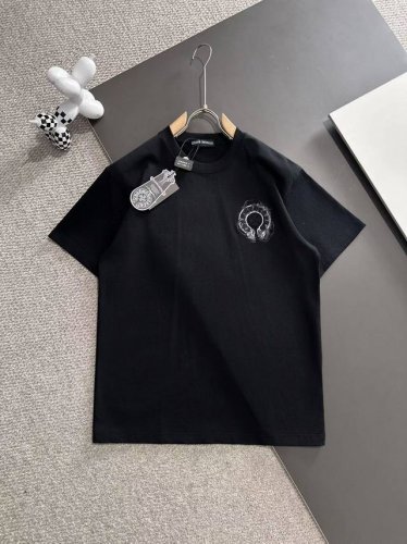 chrome Hearts* 2025春夏款上新 原高版本 克罗心 面料采用260克高密度纯棉 不变形 不缩水 工艺介绍：双线走位 前面后面经典马蹄仿手绘＋精密