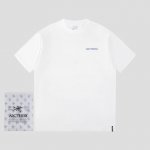 始祖鸟 Arc’Teryx 款号742-3 胸前印花 Logo短袖T恤 采用60支双股，实280克全棉面料。上身透气，绝不起球，手感柔软舒适，全衣平车走线立体剪