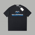 高版本 华伦天奴 Valentino 25Ss早春新款 立体刺绣字母Logo短袖 轻奢主义 男女日常通勤穿搭必备单品 正确版本 欢迎对比 详细特征 280克 %