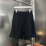 纯原臻品 顶级原版复刻 Burbberry巴宝莉2025新款蓝色刺绣战马休闲短裤 原版面料高版本高品质 网红明星同款 定制400克重博鳞大卫衣面料 战马Logo