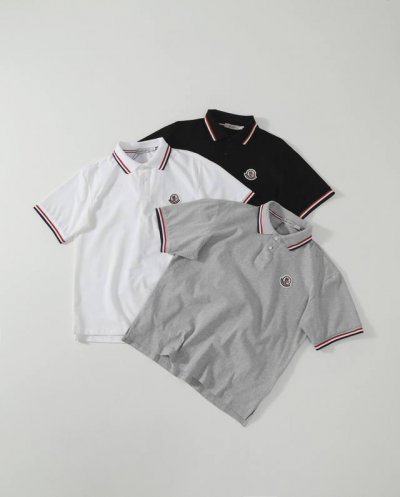 25S蒙口夏季新款刺绣Logo翻领短袖polo衫 高品质 网红明星同款 50支双股珠地棉面料 定制三角品牌金属标工艺 透气环保同时色泽很正 面料柔软 质感区别市